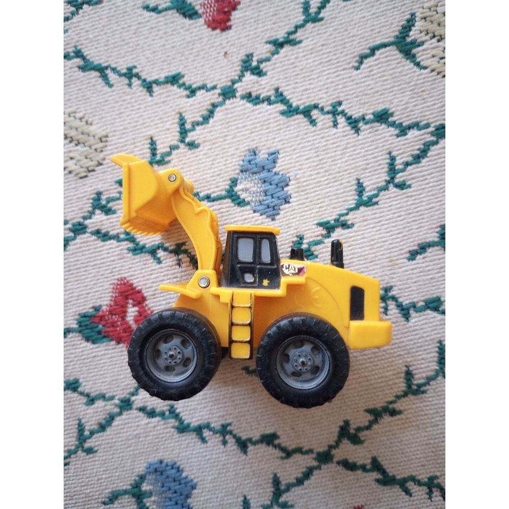 CAT Bulldozer Yellow Construction Truck Plastic Mini Vehicle Great Condition